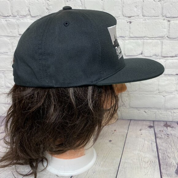 YUPOONG The Classics Snapback Hat Cap Black River City Embroidered Adjustable - Picture 4 of 8